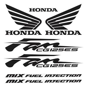 Adesivo Cg Fan 125 ES 2013 Compatível Honda