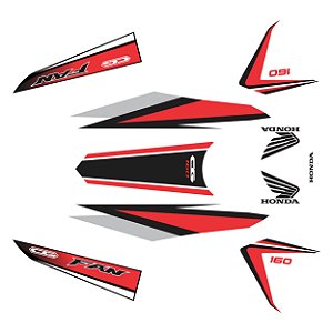 Adesivo Honda Cg Fan 160 2015 à 2018