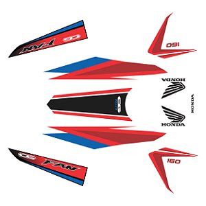 Adesivo Honda Cg Fan 160 2015 à 2018