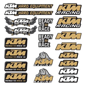 Adesivo Protetor Ktm Cartela Logo Resinado