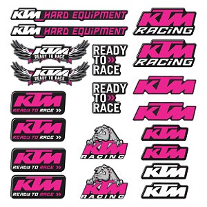 Adesivo Protetor Ktm Cartela Logo Resinado