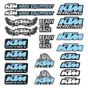 Adesivo Protetor Ktm Cartela Logo Resinado