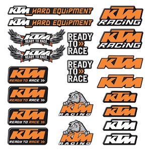 Adesivo Protetor Ktm Cartela Logo Resinado