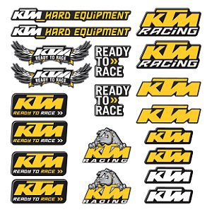 Adesivo Protetor Ktm Cartela Logo Resinado