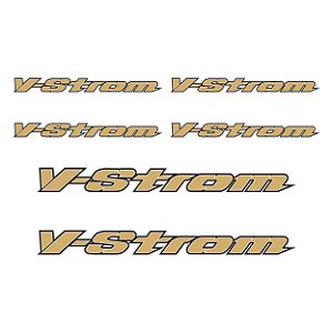 Adesivo  Suzuki V-Strom Logo Resinado