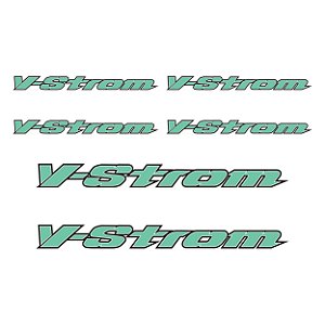 Adesivo  Suzuki V-Strom Logo Resinado