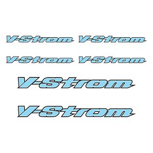 Adesivo  Suzuki V-Strom Logo Resinado