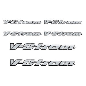 Adesivo  Suzuki V-Strom Logo Resinado