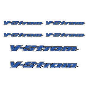 Adesivo  Suzuki V-Strom Logo Resinado