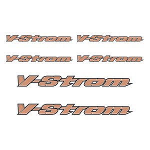 Adesivo Logo V-Strom Resinado