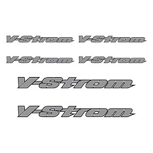 Adesivo Logo V-Strom Resinado