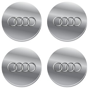 Adesivos Emblema Resinado Roda Audi 11,7cm