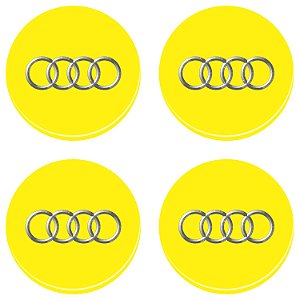 Adesivos Emblema Resinado Roda Audi 11,7cm