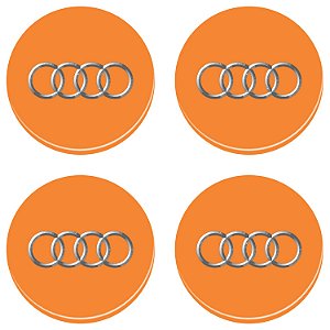 Adesivos Emblema Resinado Roda Audi 11,7cm