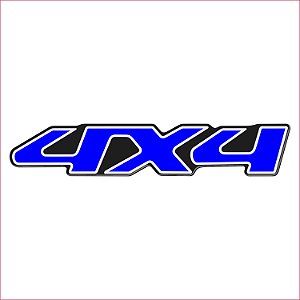 Adesivo Emblema Tracker 4x4 Resinado