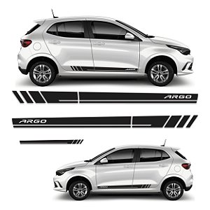 Adesivo Faixa Lateral Sport Fiat Argo Modelo 3