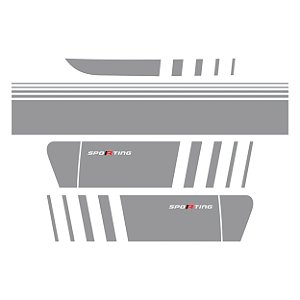 Faixa Fiat Palio Sporting 2017 Lateral Traseira e Capo