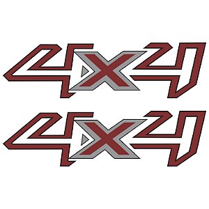 Emblema Adesivo 4x4 Ford Ranger 2017 Par