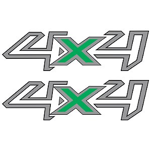 Emblema Adesivo 4x4 Ford Ranger 2017 Par