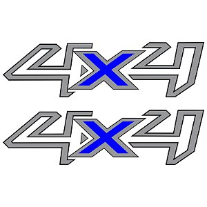Emblema Adesivo 4x4 Ford Ranger 2017 Par