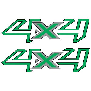 Emblema Adesivo 4x4 Ford Ranger 2017 Par
