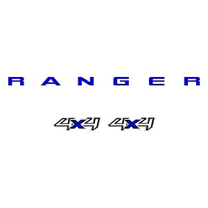 Kit Emblema Adesivo Ford Ranger 4x4