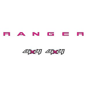 Kit Emblema Adesivo Ford Ranger 4x4