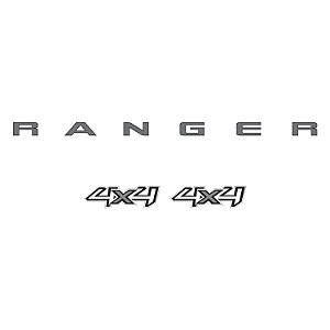 Kit Emblema Adesivo Ford Ranger 4x4
