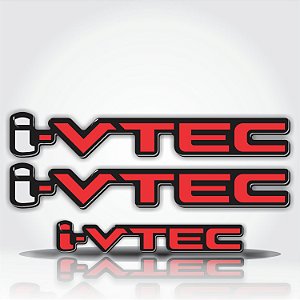 Emblema Adesivo Resinado Honda Civic I Vtec Par