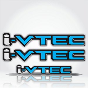 Emblema Adesivo Resinado Honda Civic I Vtec Par