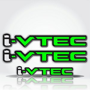 Emblema Adesivo Resinado Honda Civic I Vtec Par