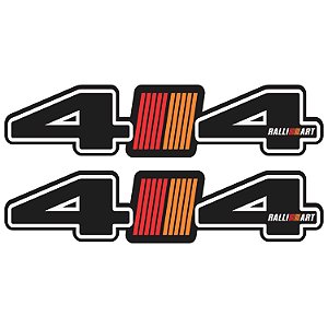 Par Adesivos 4x4 Mitsubishi Ralli Art Personalizado