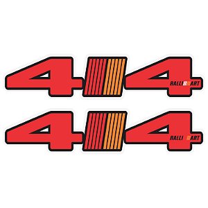 Par Adesivos 4x4 Mitsubishi Ralli Art Personalizado