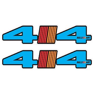 Par Adesivos 4x4 Mitsubishi Ralli Art Personalizado