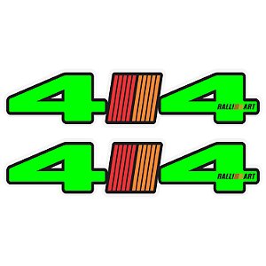 Par Adesivos 4x4 Mitsubishi Ralli Art Personalizado