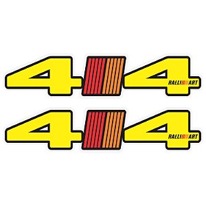 Par Adesivos 4x4 Mitsubishi Ralli Art Personalizado