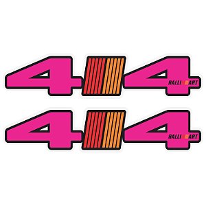 Par Adesivos 4x4 Mitsubishi Ralli Art Personalizado
