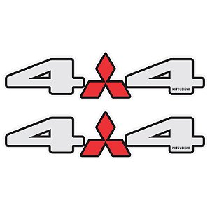 Par Adesivos 4x4 Mitsubishi