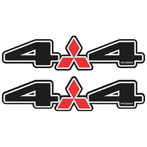 Par Adesivos 4x4 Mitsubishi