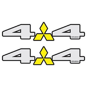 Par Adesivos 4x4 Mitsubishi
