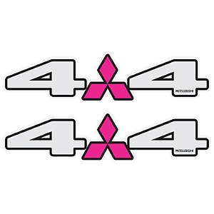 Par Adesivos 4x4 Mitsubishi