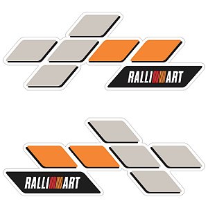 Par Adesivo Bandeira Ralli Art