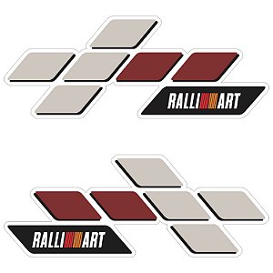 Par Adesivo Bandeira Ralli Art