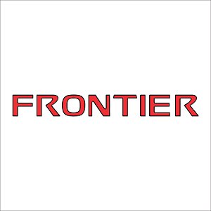 Emblema Adesivo Resinado Nissan Frontier Tampa Traseira