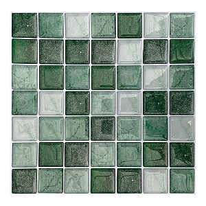 Pastilha Adesiva Resinada Granito Verde Kit 12 Placas