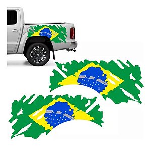 Faixa Bandeira Brasil Compatível Com Ranger, S10, Hilux