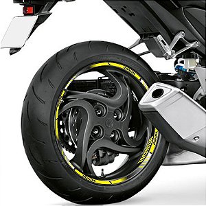 Friso Refletivo Adesivo Degradê  Cb 600f Amarelo - Compatível