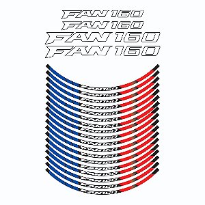 1 Kit Adesivo Friso + Adesivo Completo Compatível para Moto CG Fan 160