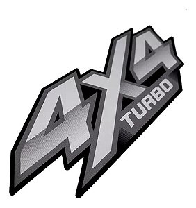 Adesivo 4x4 Turbo Hilux 2016/2020 Flex Par Emblema Lateral