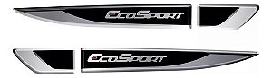 Adesivo Aplique Cromado Resinado Ford Ecosport Deluxe